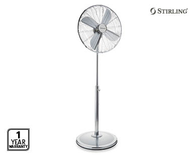 40cm Chrome Pedestal Fan