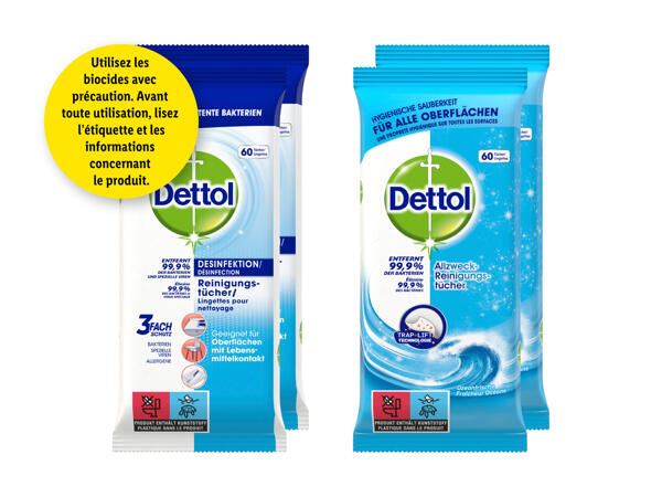 Lingettes désinfectantes Dettol​