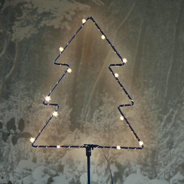 LED-Winter-Gartenstecker