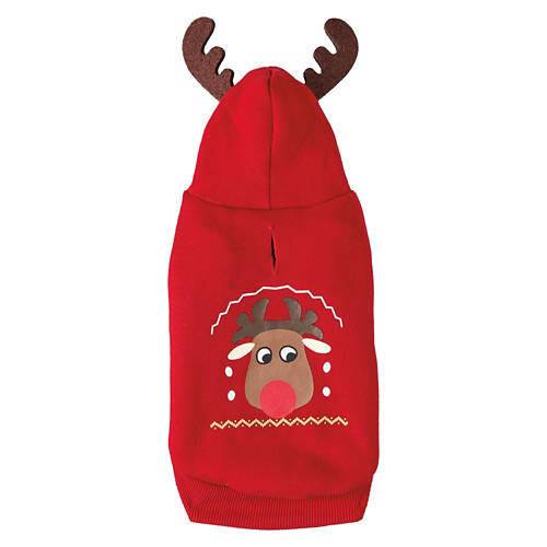 Christmas Pet Sweatshirt - Reindeer, XS