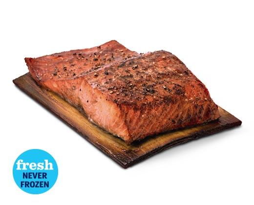 Fresh Honey Maple Atlantic Salmon on a Cedar Plank