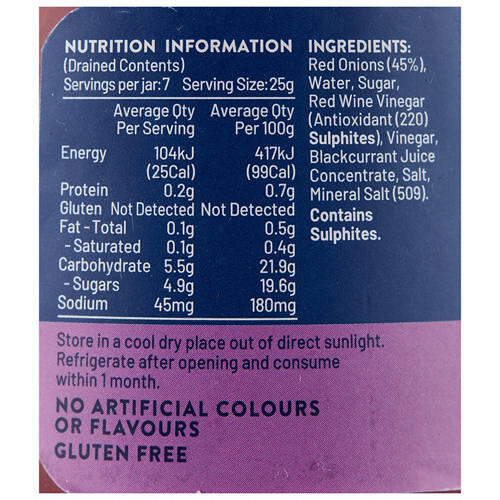 Red Sliced Onions 400g