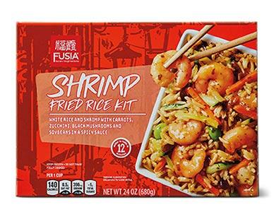 Fusia Asian Inspirations 
 Shrimp Fried Rice or Kung Pao Noodles with Shrimp Meal Kit