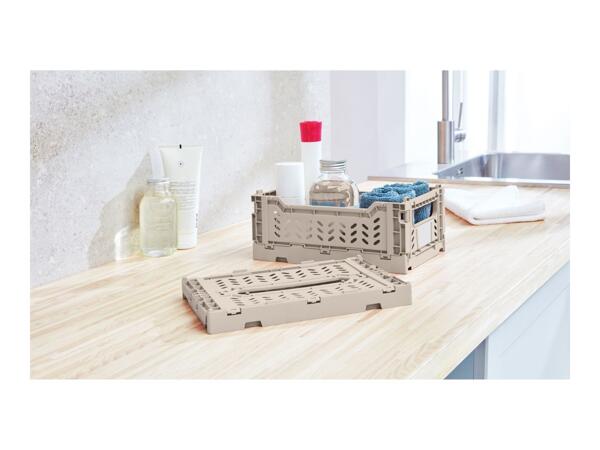 Livarno Home Collapsible Crate Set - 2 pack - Beige