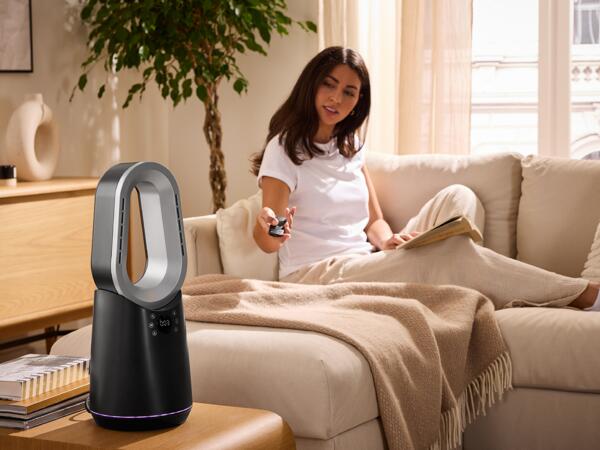 Bladeless Fan Heater with LED