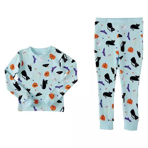 Children's Halloween Pajama Set - Blue Multi Color, XS