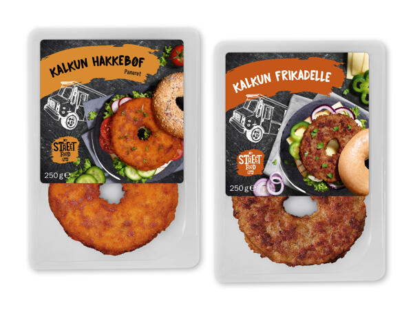 Bagelformet bøf eller frikadelle