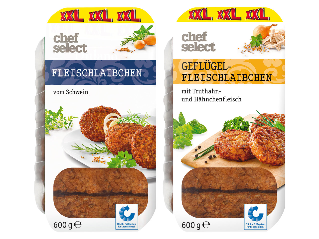 CHEF SELECT Fleischlaibchen 500 g + 100 g gratis