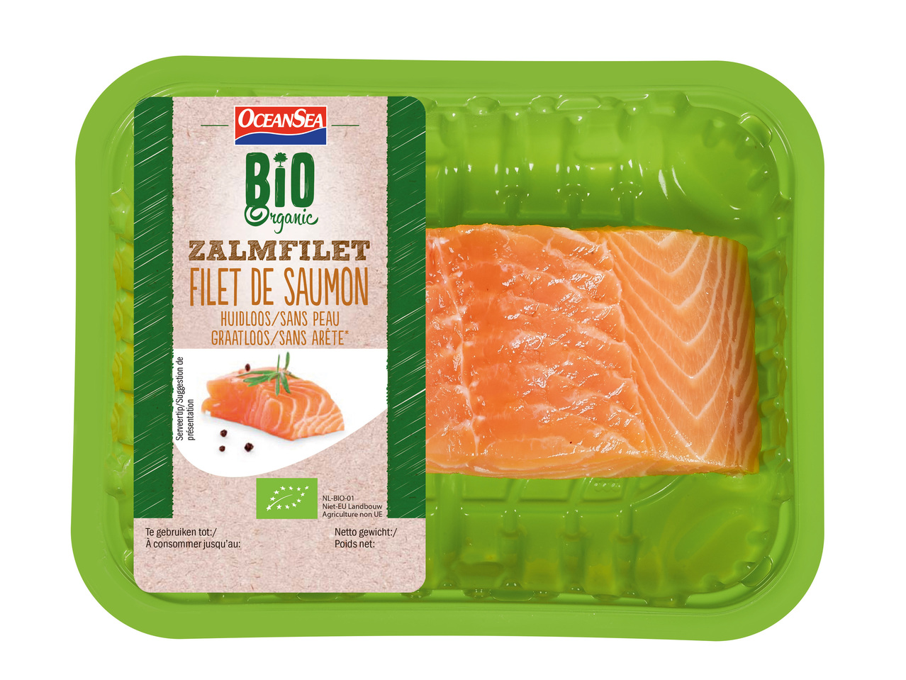 Biologische zalmfilet
