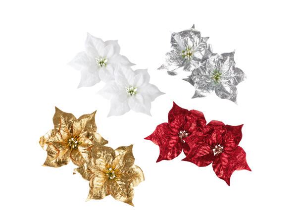 Prydnadsjulstjärna, 2-pack
