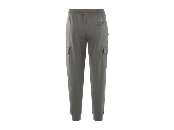Livergy Men's Cargo Joggers - Grey