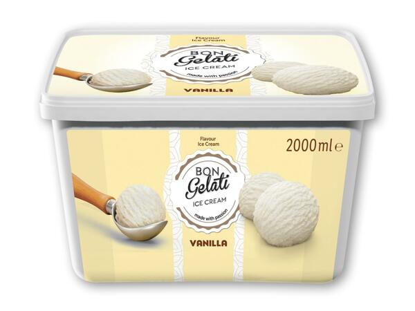 Vanilje- eller trefarvet is