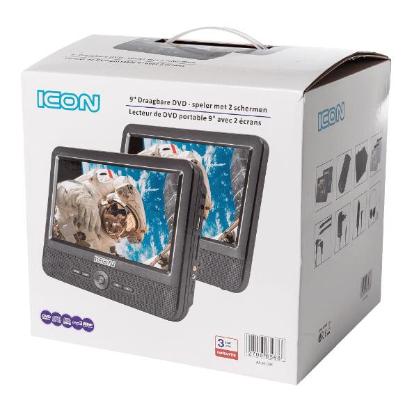 Lecteur DVD portable avec 2 écrans