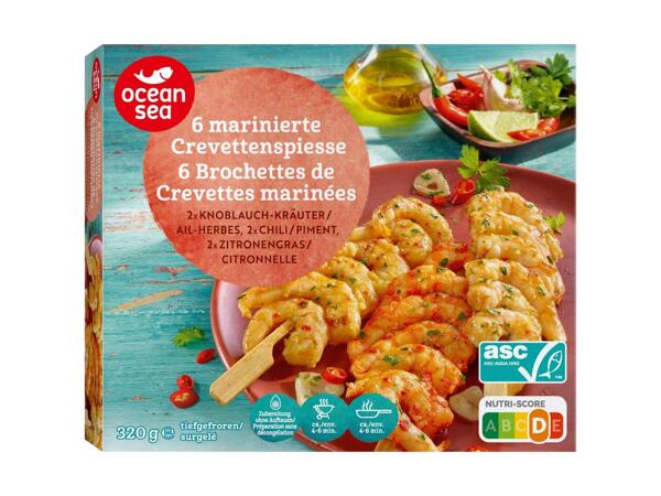 Brochette de crevettes ASC