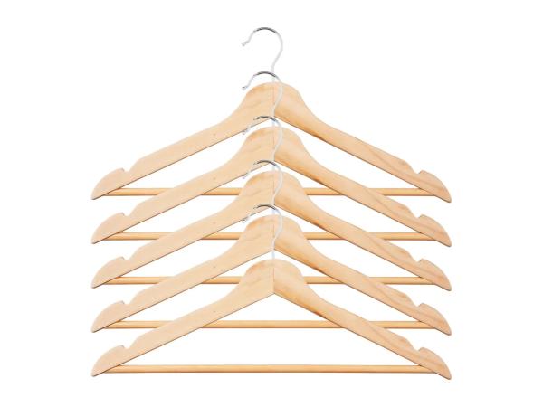 Livarno Home Wooden Coat Hangers - 5 Pack