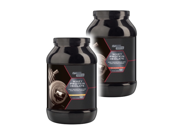 OPTISANA SPORTS(R) Vanilla/Strawberry Whey Protein Isolate