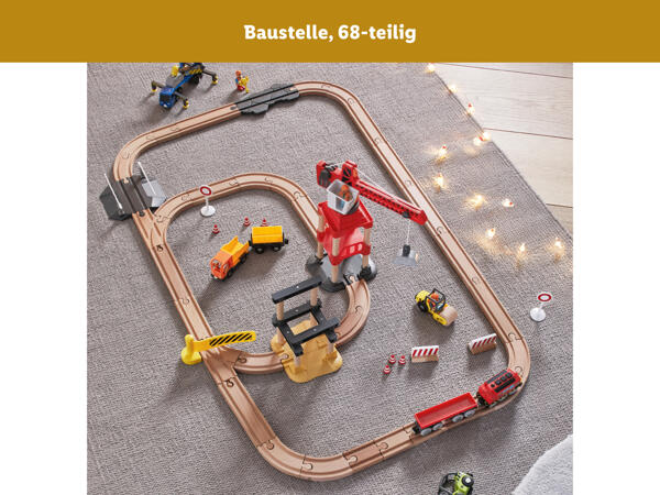 Holzeisenbahn-Set