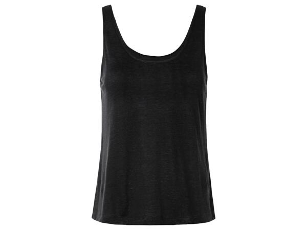 Ladies' Linen Vest Top