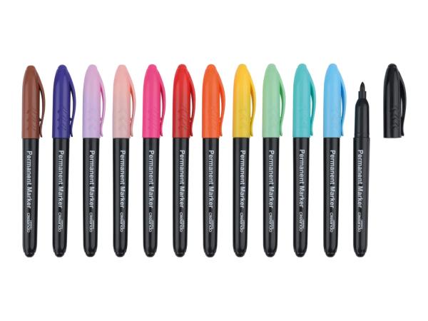 Crelando Permanent Markers - 12 Pack