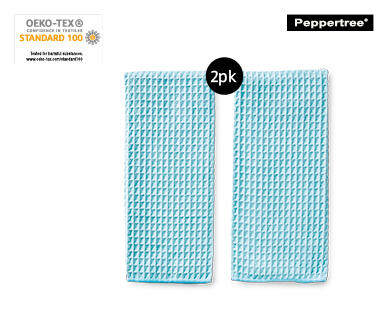Waffle Microfibre Tea Towel 2pk