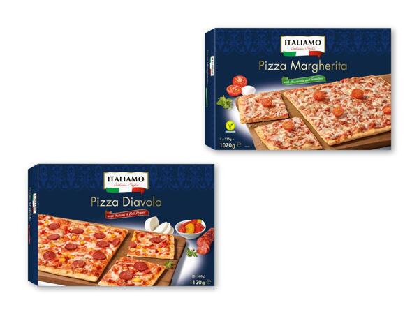 Italiensk-inspireret familiepizza