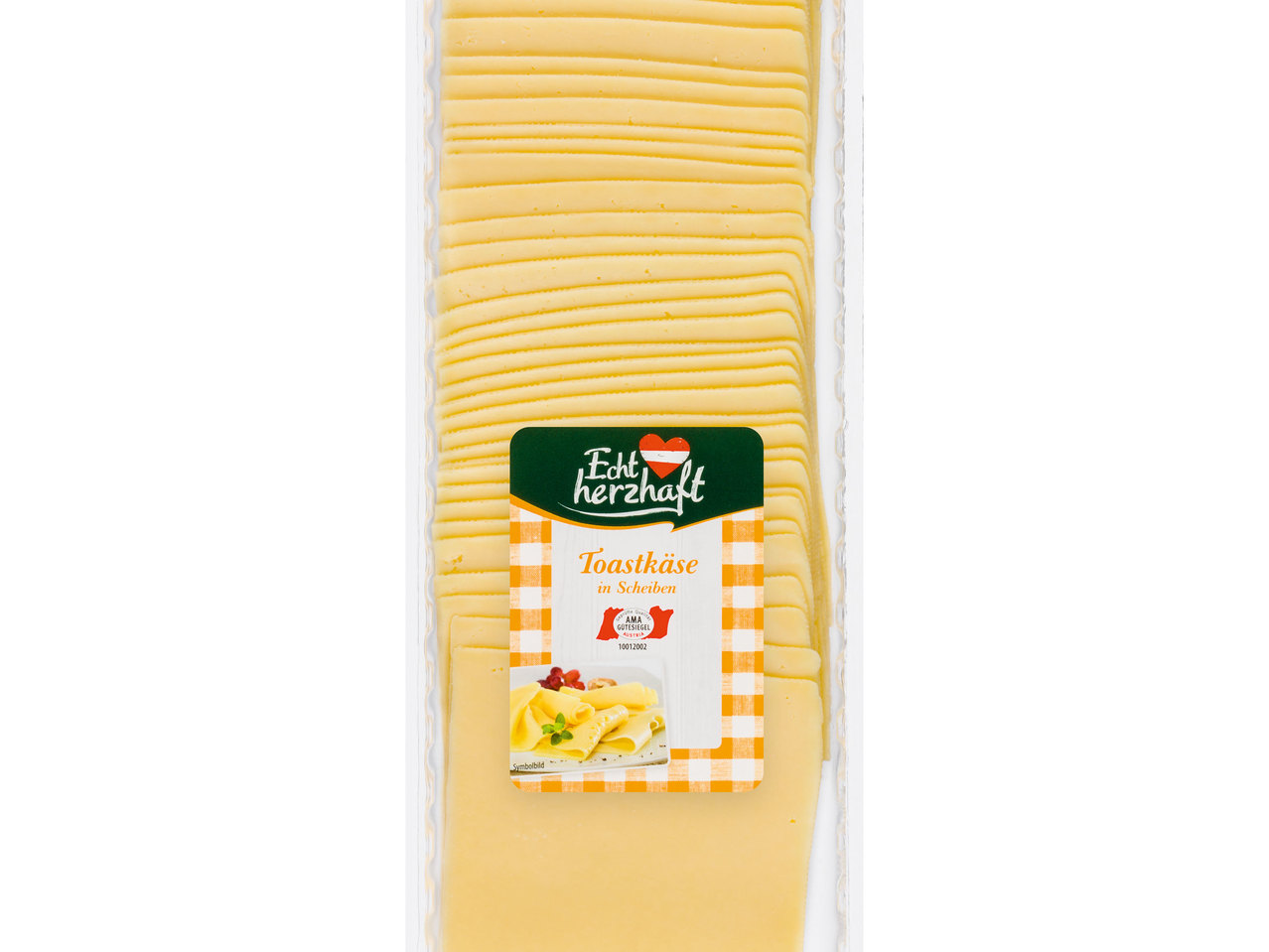 ECHT HERZHAFT Toastkäse in Scheiben