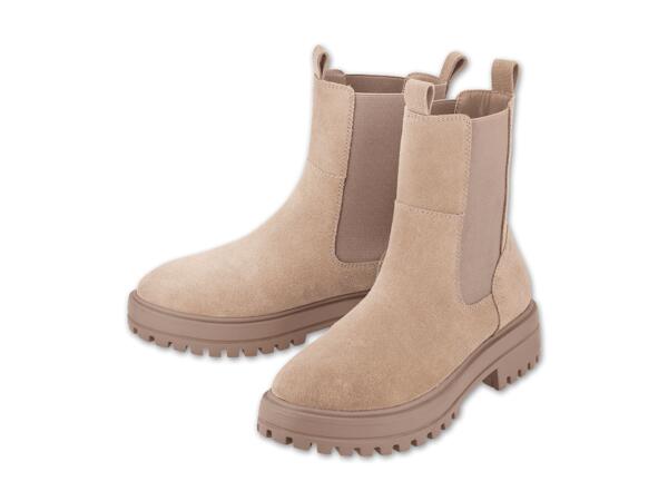 Damen Premium-Lederstiefeletten