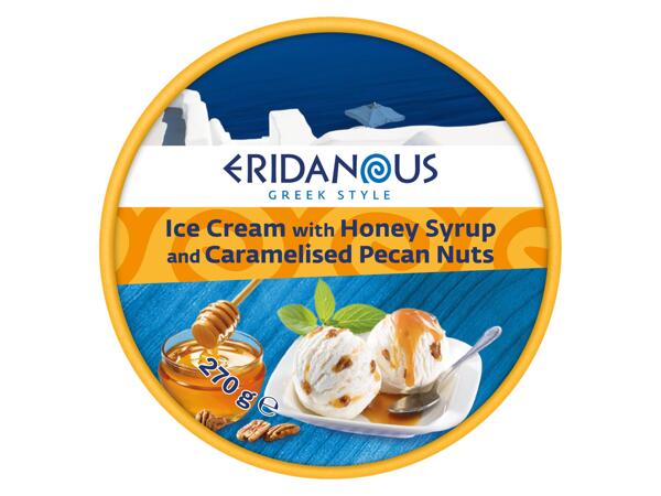 Frozen Yogurt with Honey & Pecan