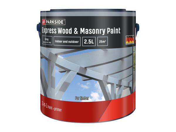 Parkside 2.5L Express Wood & Masonry Paint