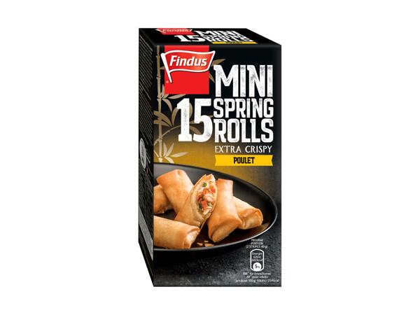 Mini rouleaux de printemps de printemps au poulet Findus