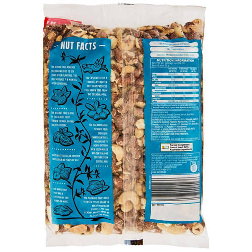 Mixed Nuts Dry Roasted 1kg
