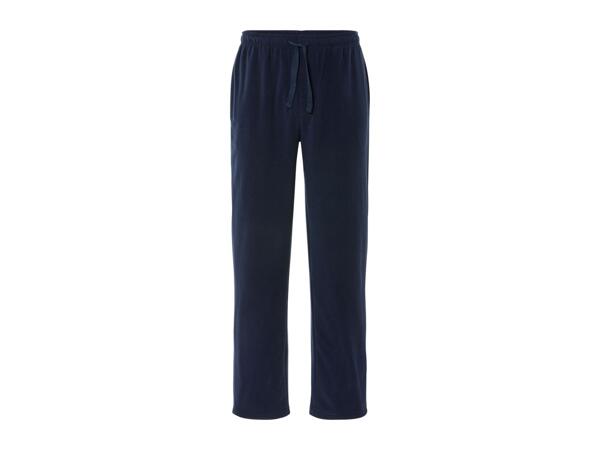 Livergy Men's Fleece Tracksuit - 2 Piece Set Dark Blue