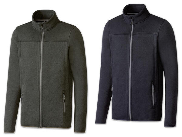 Herren Strickfleecejacke