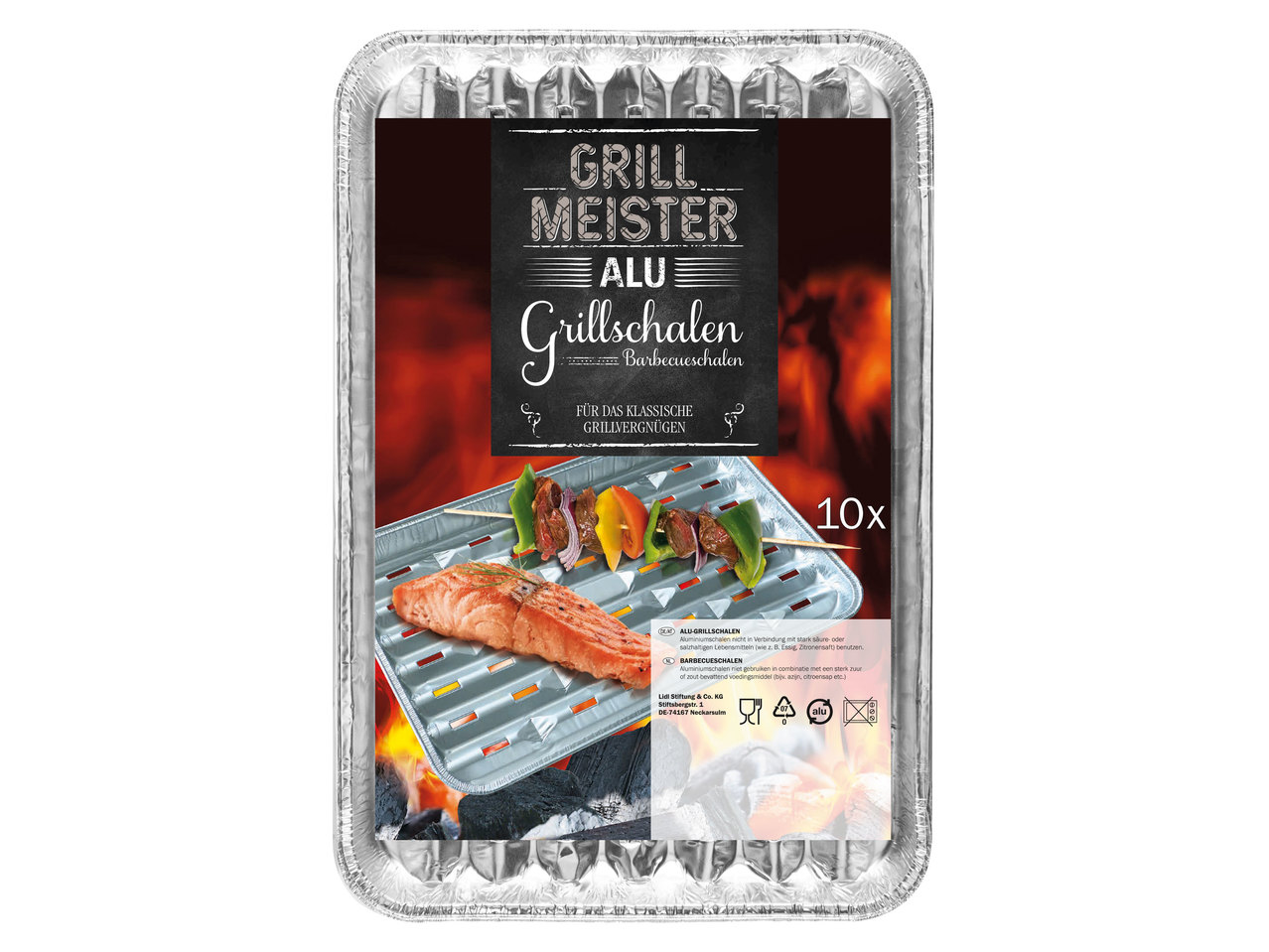 GRILLMEISTER Aluminium-Grillschalen
