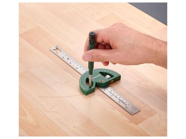 Combination square, mitre saw protractor, angle measurer or multi- purpose angle gauge