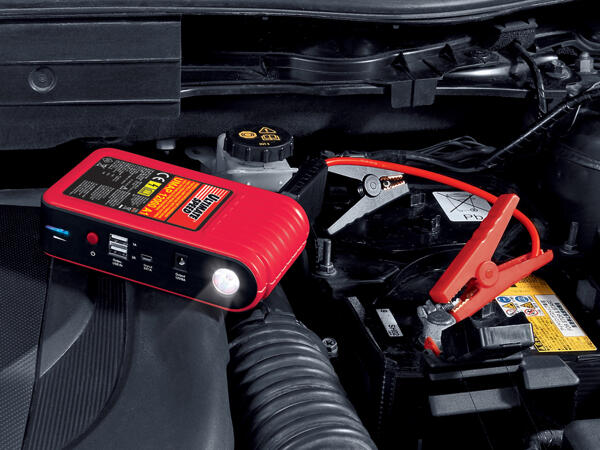 Portable Jump Starter With Power Bank, 2-in-1
