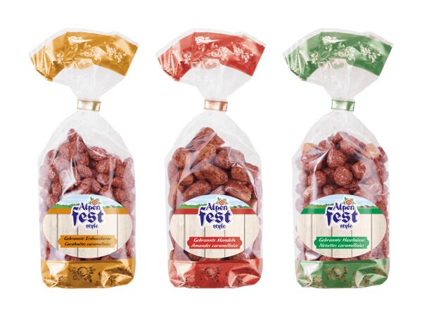 Cacahuètes/noisettes/amandes caramélisées