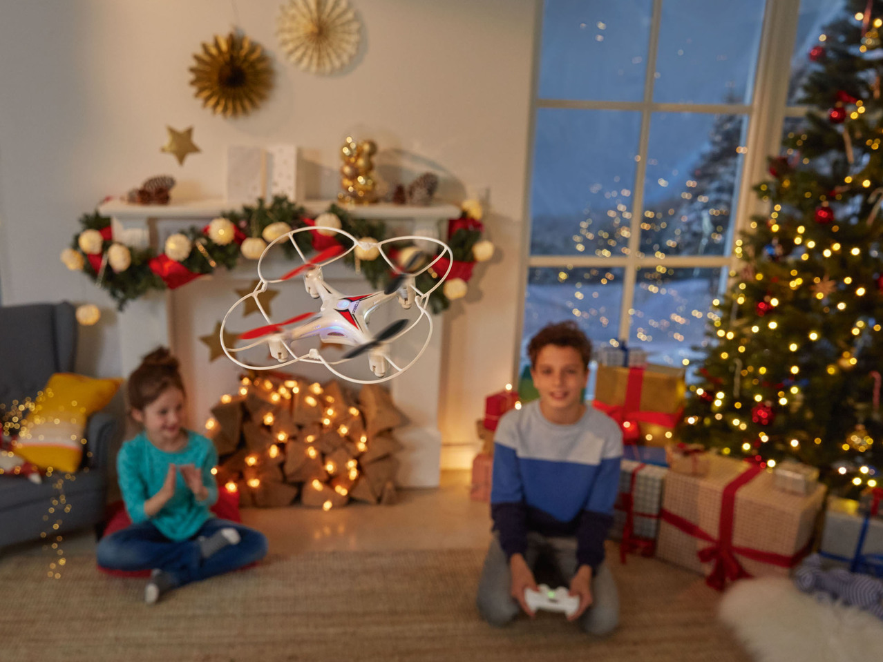 Radio-Controlled Helicopter or Drone