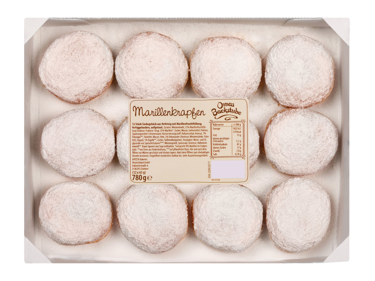 OMAS BACKSTUBE Marillenkrapfen, 12er