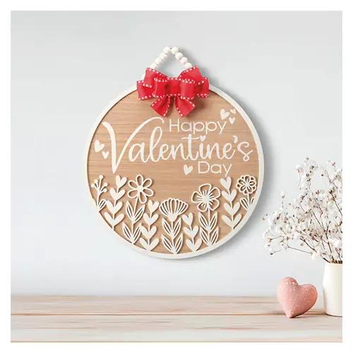 Valentine's Day Circle Sign - Happy Valentine's Day