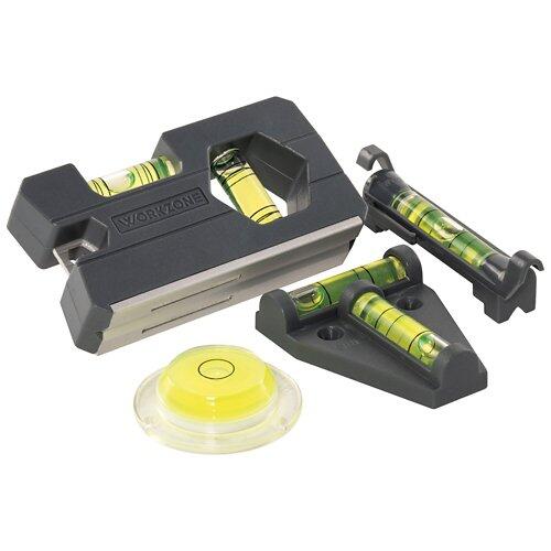 WORKZONE Mini Libellen Wasserwaagen Set 4 Teilig