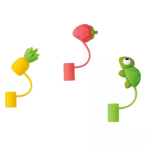 3 Piece Straw Toppers