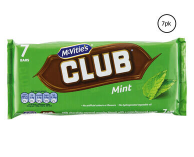 McVitie's Club Mint 7pk/154g