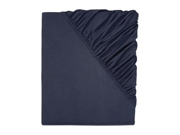 Livarno Home Jersey Fitted Sheet - Double
