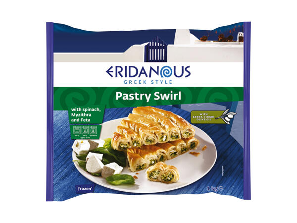 Puff Pastry Swirls with a Cheese and Spinach Filling