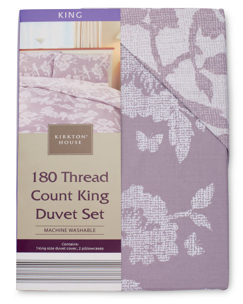 Birds and Blossom King Duvet Set