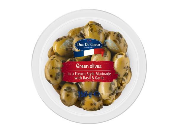 Duc de Coeur Green Olives 150g