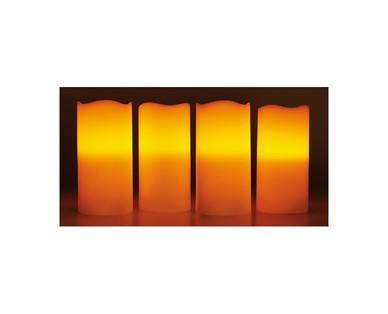 Merry Moments 4-Piece Flameless LED Candle Set with Remote