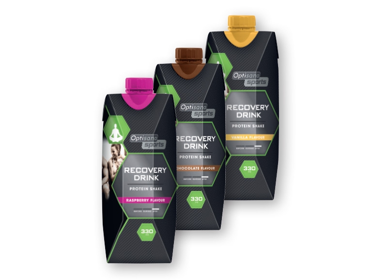 OPTISANA SPORTS(R) Raspberry/ Vanilla Chocolate Recovery Drink
