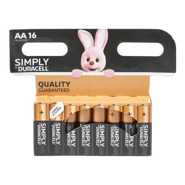 Duracell AA-batterijen, 16 st.